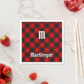 Serviette En Papier MacGregor Rob Roy Tartan Napkins (En situation)