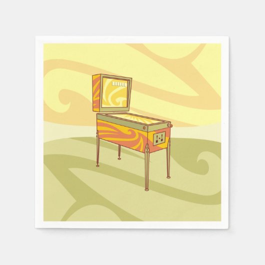 Serviette En Papier Machine à pinball (Devant)