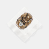 Serviette En Papier Machine rétro Voodoo à vapeur crâne (Coin)
