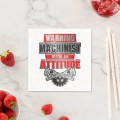 Serviette En Papier Machiniste Avec Une Attitude Ingénieur Mécanique (En situation)