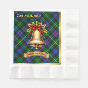 Serviette En Papier MacKenzie Noël Tartan personnalisé