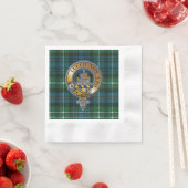 Serviette En Papier MacKenzie Tartan & Badge (En situation)