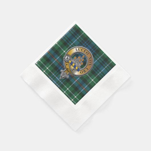 Serviette En Papier MacKenzie Tartan & Badge (Coin)