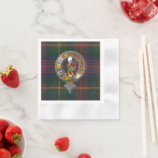 Serviette En Papier MacLennan Tartan & Badge (En situation)