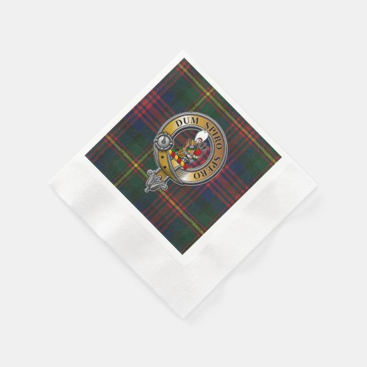 Serviette En Papier MacLennan Tartan & Badge (Coin)