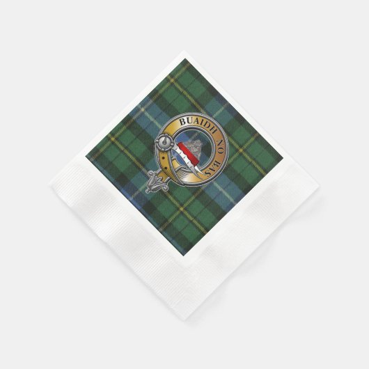 Serviette En Papier MacNeil-Barra Tartan & Badge (Coin)