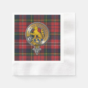 Serviette En Papier MacPherson Tartan & Badge
