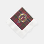 Serviette En Papier MacRae Tartan & Badge (Coin)
