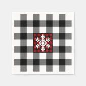 Serviette En Papier Mad for Plaid, Flocon de neige (Devant)