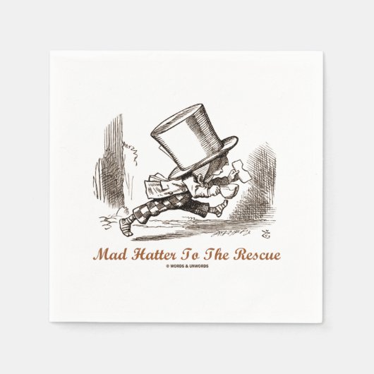 Serviette En Papier Mad Hatter To The Rescue Wondersensibilité (Devant)