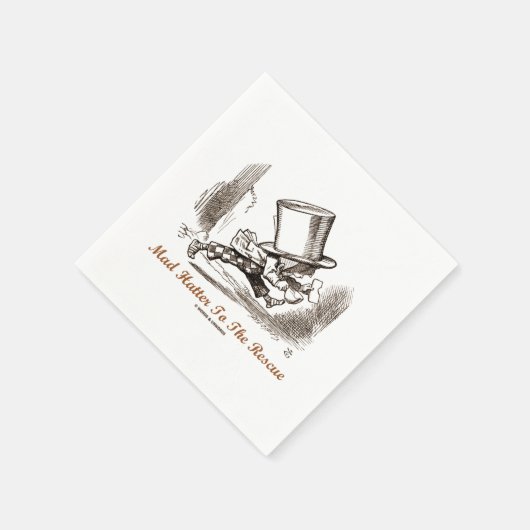 Serviette En Papier Mad Hatter To The Rescue Wondersensibilité (Coin)