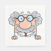 Serviette En Papier Mad Professeur (Devant)
