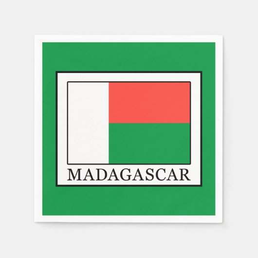 Serviette En Papier Madagascar (Devant)