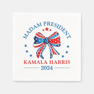 Serviette En Papier Madame la Présidente Kamala Harris