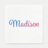Serviette En Papier Madison Stylish Cursive (Devant)