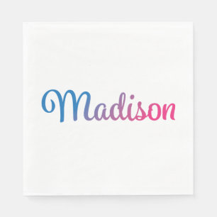 Serviette En Papier Madison Stylish Cursive