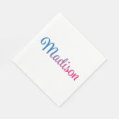 Serviette En Papier Madison Stylish Cursive (Coin)