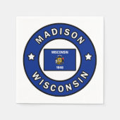 Serviette En Papier Madison Wisconsin (Devant)