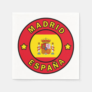 Serviette En Papier Madrid Espagne