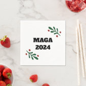 Serviette En Papier MAGA 2024 Noël (En situation)