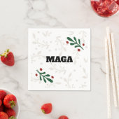 Serviette En Papier MAGA 2024 Noël (En situation)