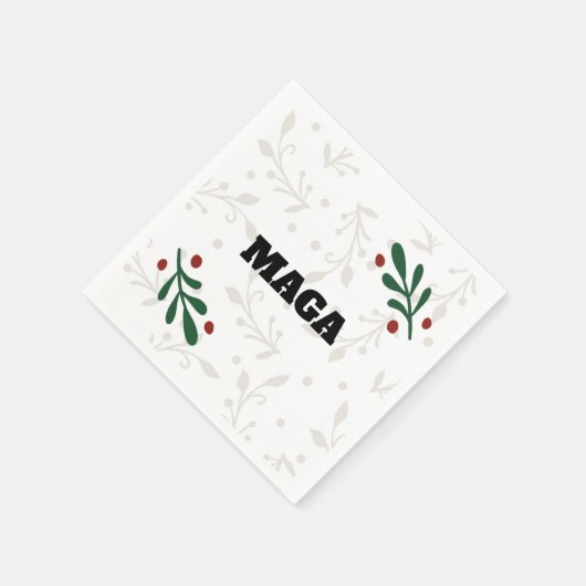 Serviette En Papier MAGA 2024 Noël (Coin)