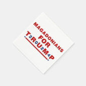 Serviette En Papier Magadoniens pour Trump 2024 Red Blue Star (Coin)