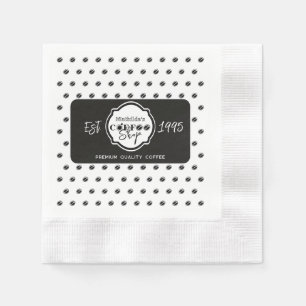 Serviette En Papier Magasin de café professionnel Logo personnalisé No