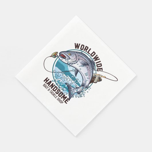 Serviette En Papier Magasin mondial d'appâts et de seringues (Coin)