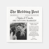 Serviette En Papier Magazine Editorial Journal Mariage Photo (Devant)