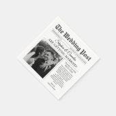 Serviette En Papier Magazine Editorial Journal Mariage Photo (Coin)