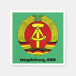 Serviette En Papier Magdeburg, DDR, Magdeburg, Allemagne (Ossi)