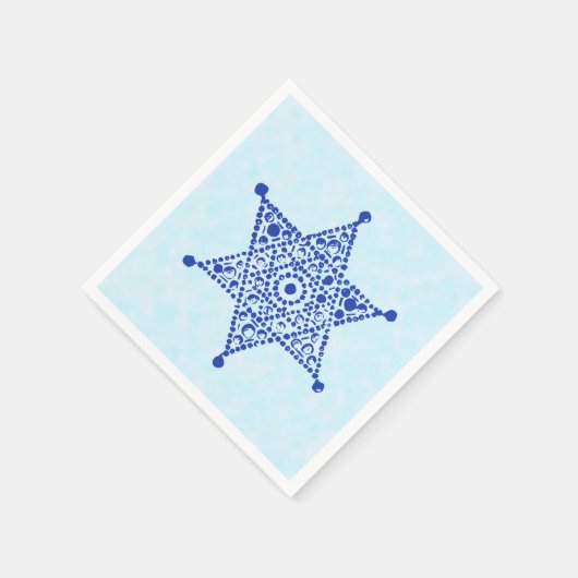 Serviette En Papier Magen David Blue (Coin)