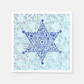 Serviette En Papier Magen David en feuille (Devant)