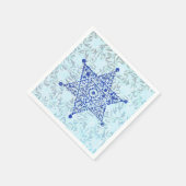 Serviette En Papier Magen David en feuille (Coin)
