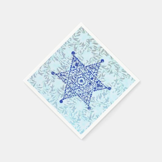 Serviette En Papier Magen David en feuille (Coin)