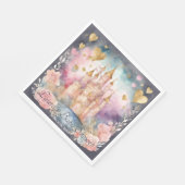 Serviette En Papier Magic Fairytale Princess Baby shower (Coin)