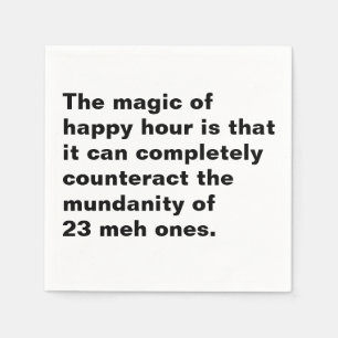 Serviette En Papier Magic of Happy Hour cocktail napkin