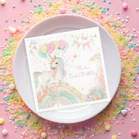 Magic Pastel Unicorn Rainbow Birthday Party