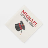 Serviette En Papier Magic Show Cirque Anniversaire (Coin)