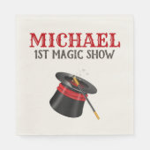 Serviette En Papier Magic Show Cirque Anniversaire (Devant)