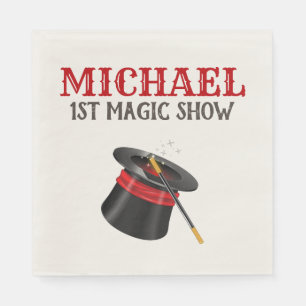 Serviette En Papier Magic Show Cirque Anniversaire
