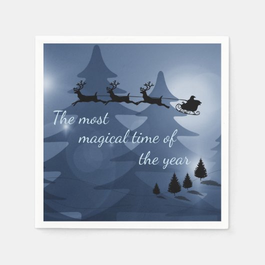 Serviette En Papier Magical Christmas Scene (Devant)