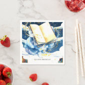 Serviette En Papier Magical Editable Library Storybook Anniversaire (En situation)