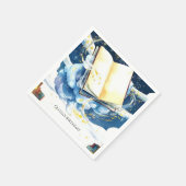 Serviette En Papier Magical Editable Library Storybook Anniversaire (Coin)