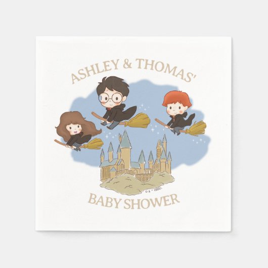 Serviette En Papier Magical Harry Potter and Hogwarts Baby Shower (Devant)