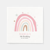 Serviette En Papier Magical Pastel Rainbow Anniversaire de enfant Part (Devant)