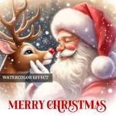 Serviette En Papier Magical Santa Rudolph Festive Dinner Napkins