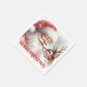 Serviette En Papier Magical Santa Rudolph Festive Dinner Napkins (Coin)