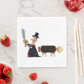 Serviette En Papier Magicien exécutant